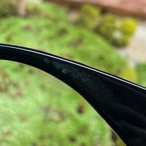 Gucci GG0808S 001 Marmont Black Round Cat Eye Acetate Sunglasses - Picture 10 of 11